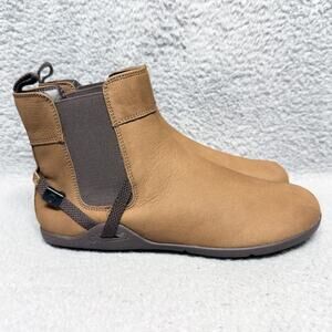 Xero Tari Womens Size 8.5 Chelsea Boots Nubuck Leather Toffee Brown Minimalist